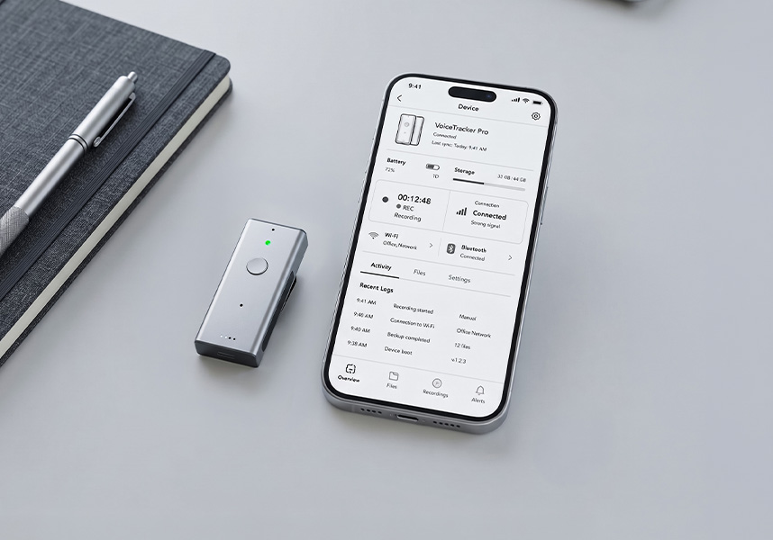 Hearit App connected to an AI voice device