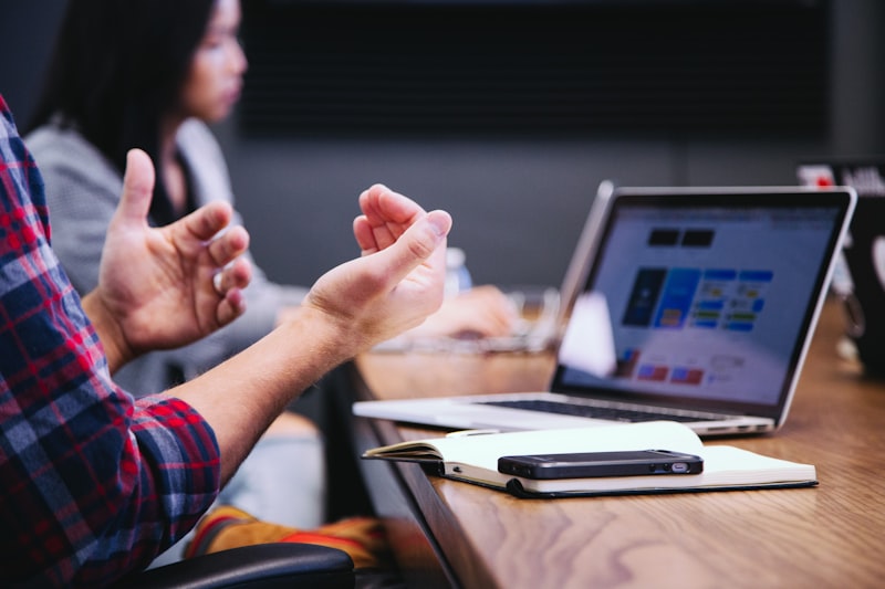 Business meeting prepared for AI transcription