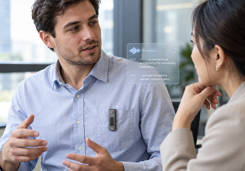 Hearit App connected to an AI voice device