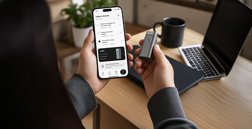 Hearit.ai App connected to a MIC Series device